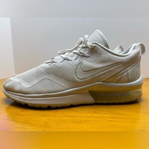 Nike Light White and Gray Mesh Sneakers